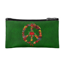 Veggie Peace Sign Makeup Bag