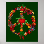 Veggie Peace Sign Print