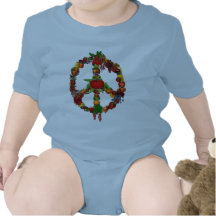 Veggie Peace Sign Tee Shirts