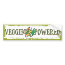 Veggie Powered 2 Bumper Stickers