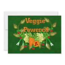 Veggie Powered Personalized Invitations