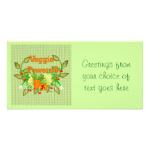 Veggie Powered Photo Card Template