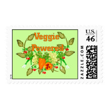 Veggie Powered Postage Stamps