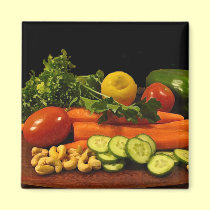 Veggie Salad Plate magnets
