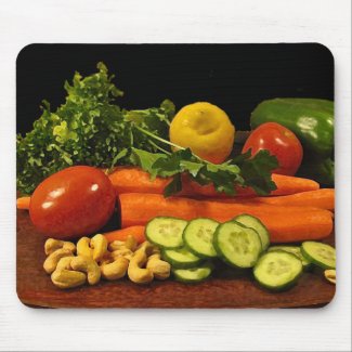 Veggie Salad Plate Mousepad