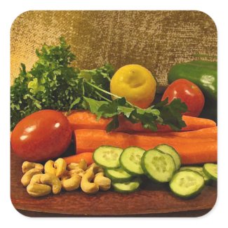 Veggie Salad Plate sticker