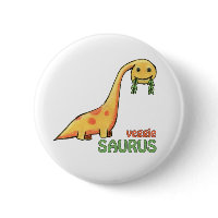 Veggie Saurus Button button