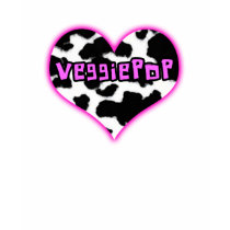 VeggiePop Cow Heart Logo t-shirts
