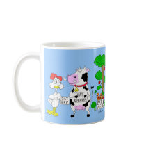 Veggies Against Vegetarianism Mug by bizarrecartoons Veggies Against Vegetarianism Mug
