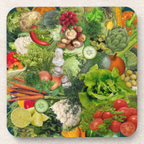 Veggies cork coasters