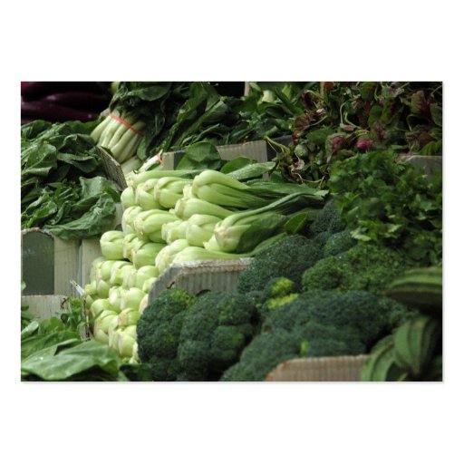 veggies for sale business cards
