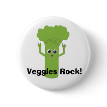 Veggies Rock! buttons