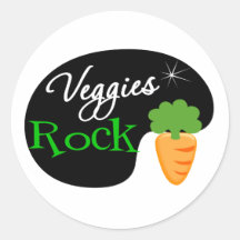 Veggies Rock Stickers