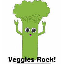 Veggies Rock! t-shirts by TheColorRed Veggies Rock! t-shirts