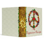 Vegie Peace Sign Binder