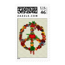 Vegie Peace Sign Postage