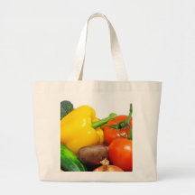 Vegtables In A basket Tote Bag