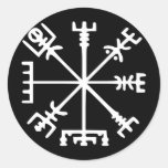 Vegvísir (compás de Viking) Etiqueta