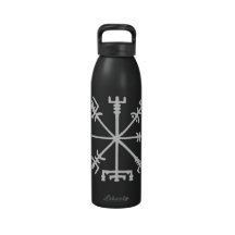 Vegvísir (Viking Compass) Reusable Water Bottle