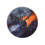 Vehículo espacial de la ciencia ficción del vintag