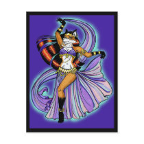 Veil Dancer Postcard by artvixn Veil Dancer Postcard