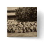 Veiled dancers at Mandalay, Burma Pinback Button