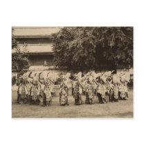Veiled dancers at Mandalay, Burma Post Card