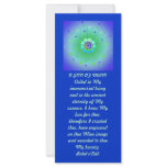 Veiled Hidden Word Quote Customized Rack Card