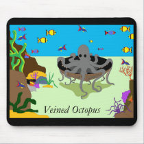 Veined octopus mousepad