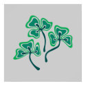 Veined Shamrocks Poster posters by JaZilla Veined Shamrocks Poster posters