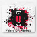 Velcro City Records Mousepad by djvanish Velcro City Records Mousepad