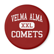 Velma Alma - Comets - Middle - Velma Oklahoma Refrigerator Magnets