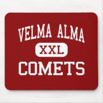 Velma Alma - Comets - Middle - Velma Oklahoma mousepads by customteamsportswear Velma Alma - Comets - Middle - Velma Oklahoma mousepads