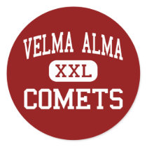 Velma Alma - Comets - Middle - Velma Oklahoma Round Sticker