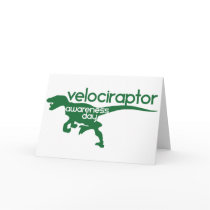 Velociraptor Awareness Day Greeting Card