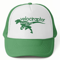 Velociraptor Awareness Day Mesh Hat