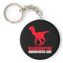 Velociraptor Awareness Day Key Chain