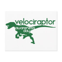 Velociraptor Awareness Day Post Card
