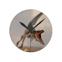 Velociraptor Chase Wallclocks