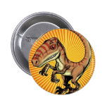 Velociraptor Raptor Dinosaur by Marco D Carillo buttons