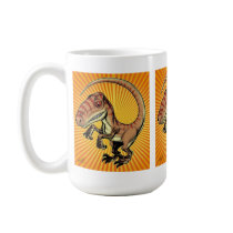 Velociraptor Raptor Dinosaur by Marco D Carillo Mug