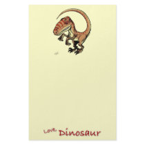 Velociraptor Raptor Dinosaur by Marco D Carillo Stationery Design