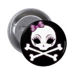 VelusaSkullie Pinback Buttons