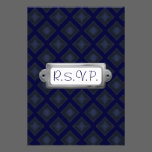 Velvet Diamonds (Blue) (Wedding) invitations