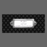 Velvet Diamonds (Charcoal) (Wedding) invitations