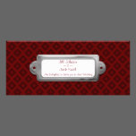 Velvet Diamonds (Red) (Wedding) invitations