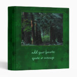 Velvet Forest Vinyl Binder