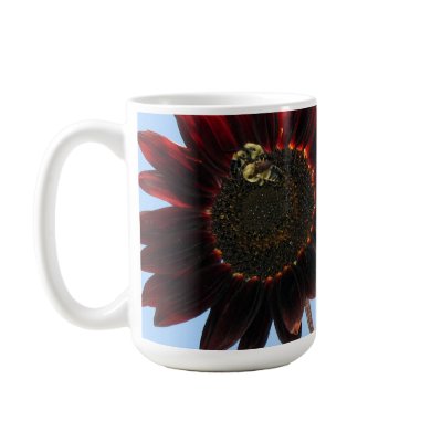Velvet Queen Sunflowers Mug by charlesblack7