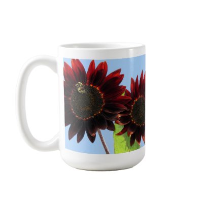 Velvet Queen Sunflowers Mug by charlesblack7