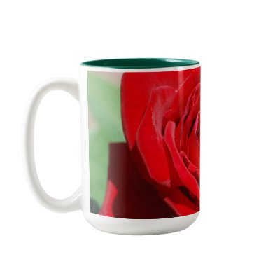 Velvet Red Rose Mug by smilodonart